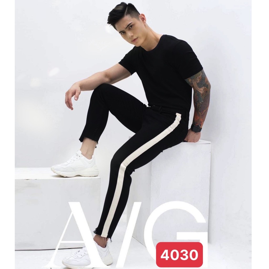 Quần Jean Nam co giãn rách gối năng động , thoải mái | BigBuy360 - bigbuy360.vn