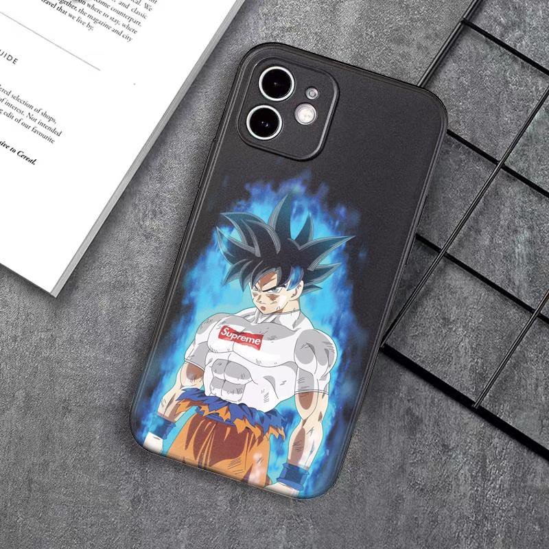 Ốp Lưng Silicone Họa Tiết Hoạt Hình Dragon Ball Thời Trang Cho Iphone 11 12 Pro Max 6 6s 7 8 Plus Xr