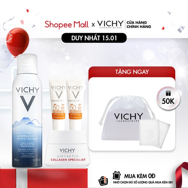 Bộ trải nghiệm dưỡng da ngăn ngừa lão hoá Vichy Anti Age Trial Set