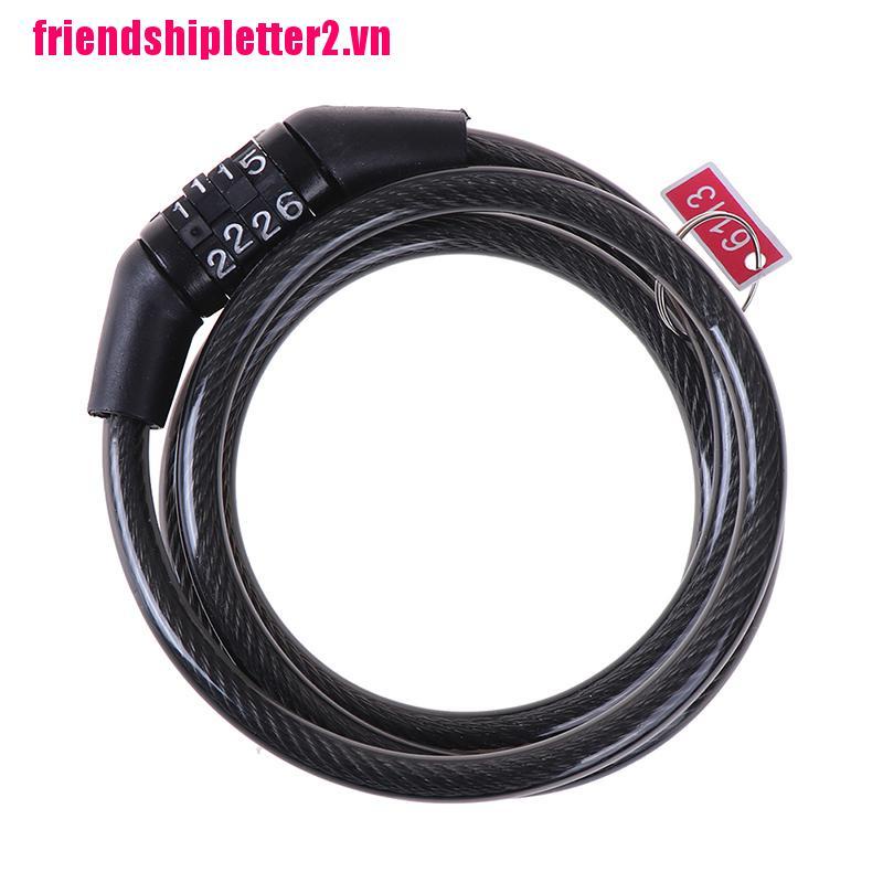 Dây Khóa Xe Đạp An Toàn 4 Chữ Số
