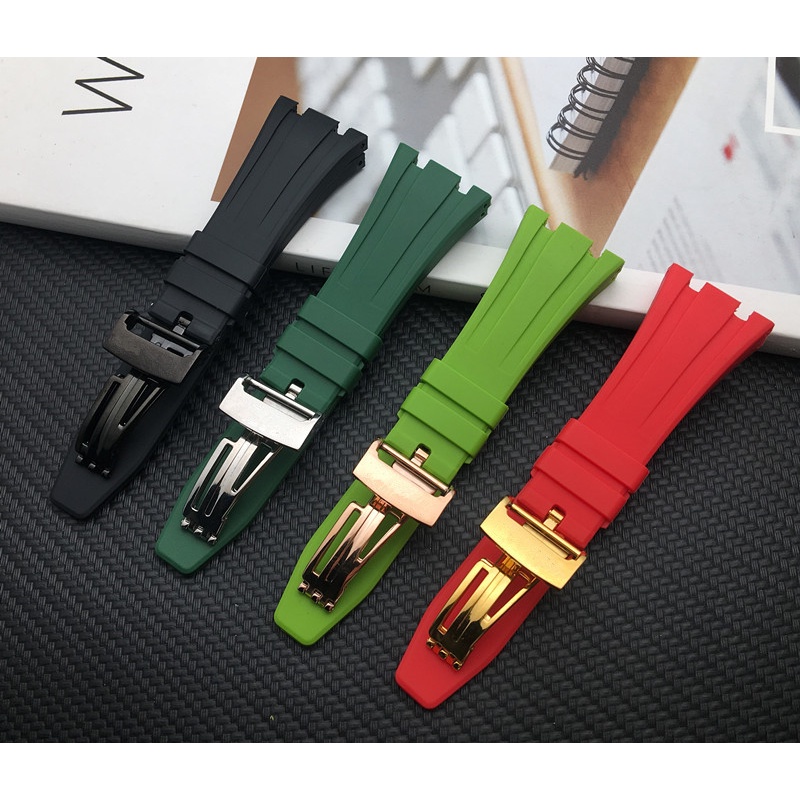 Dây Đeo Thay Thế Bằng Cao Su Thiên Nhiên 26mm Cho Audemars And Piguet watch band 15400 / 15500