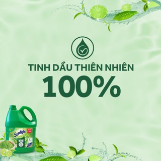Nước rửa chén Sunlight Matcha Trà Nhật_chai 3.6kg mới