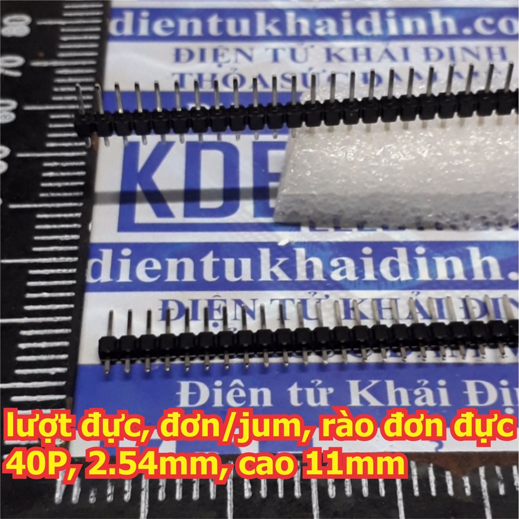 20 cái lượt Đực đơn 2.54MM 1x40P Thẳng 11MM (thông dụng) JUMP RÀO ĐƠN ĐỰC kde0492