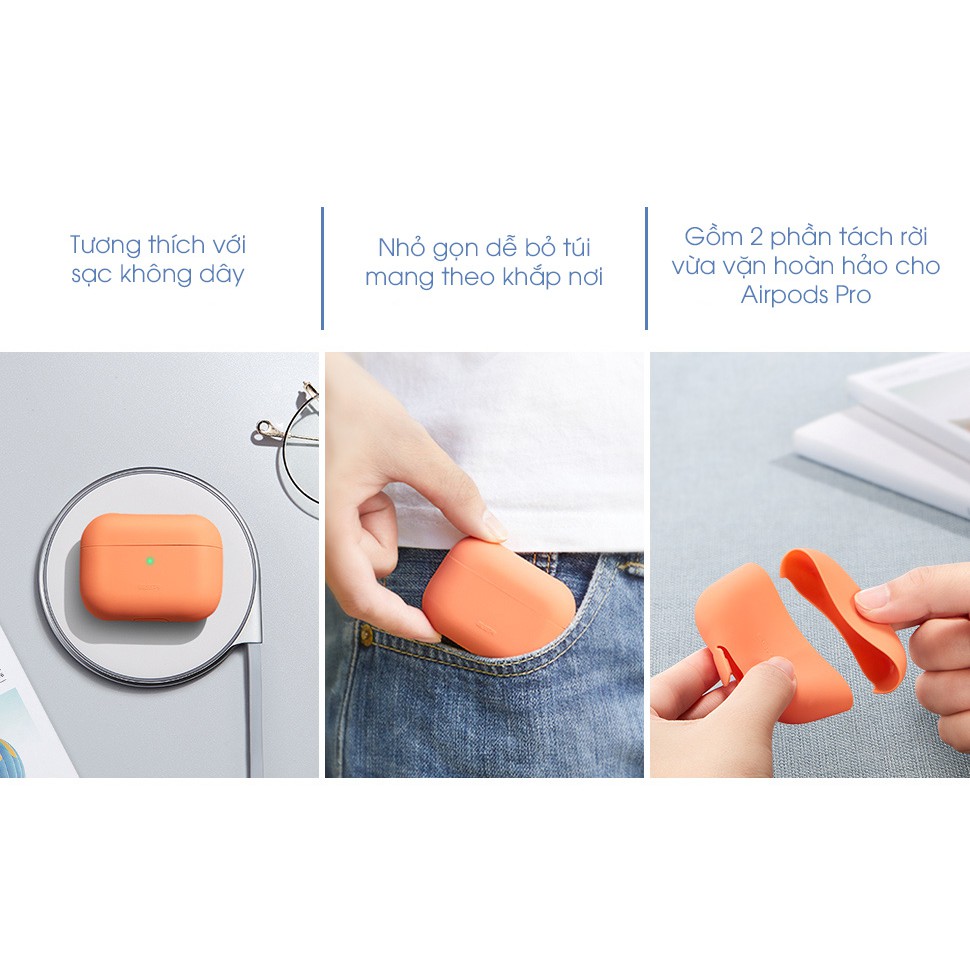 Vỏ Ốp Airpods Pro Silicone Breeze Plus Series ESR