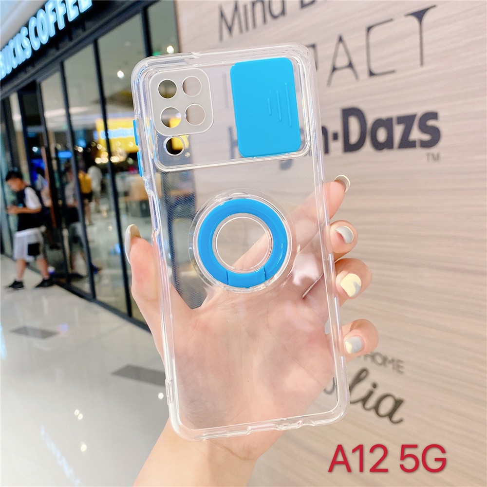 Ốp Điện Thoại Trong Suốt Có Giá Đỡ Cho Samsung A12 A22