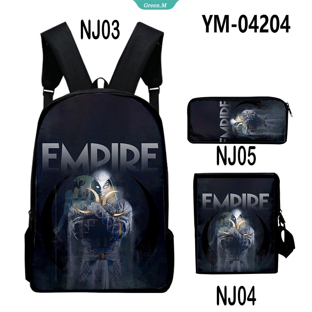 Ba Lô Đi Học Mẫu Mới Marvel Moon Knight Ba Món Ba Món + Ba Lô + Hộp Đựng Bút 3 Trong 1 Làm Quà Tặng Cho Bé