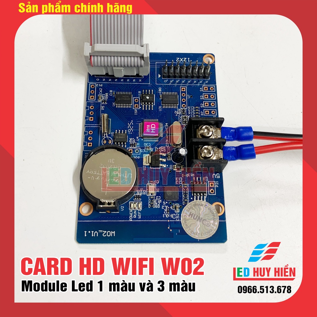 Card Wifi HD W00, W02, W03, W04 Module led 1 màu, 3 màu