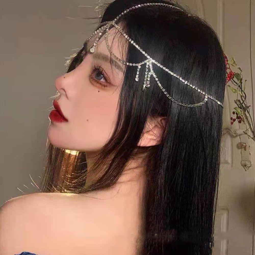 Băng Đô Cài Tóc Dạng Chuỗi Tua Rua Thanh Lịch Cho Nữ|Khăn Quàng Cổ Phong Cách Hàn Quốc