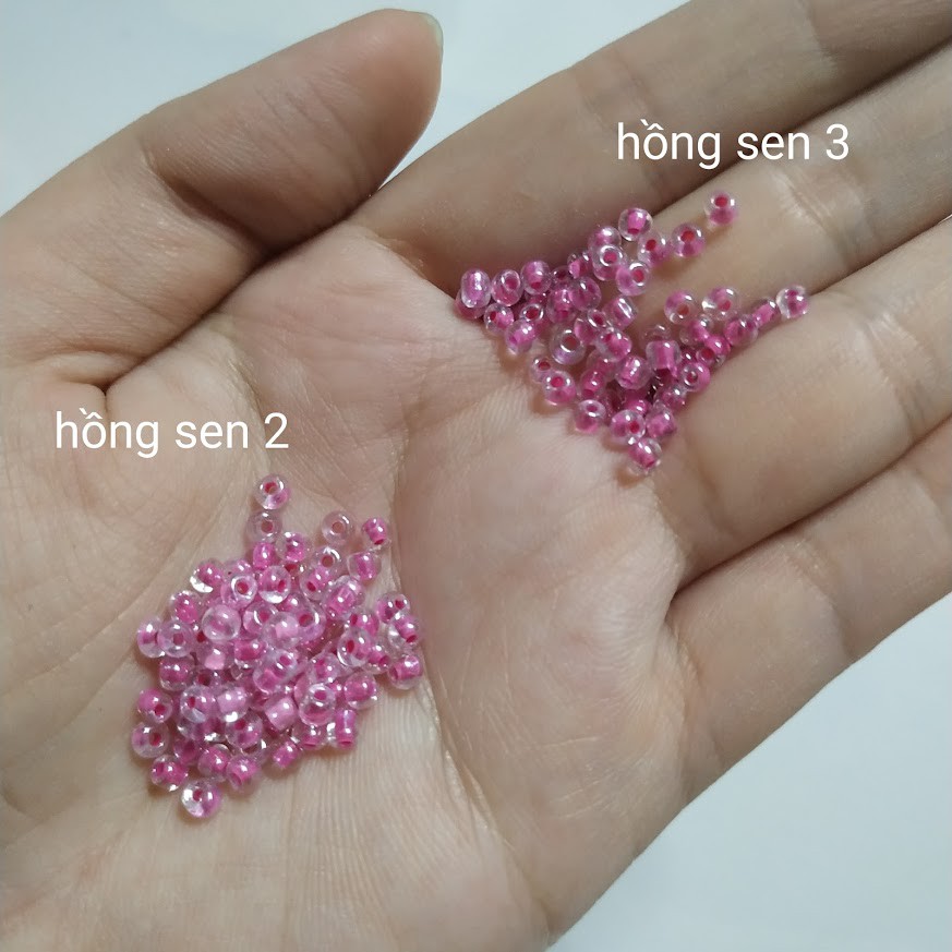 100gr hạt cườm trung (phần 2/2) - Nguyên liệu handmade, may mặc