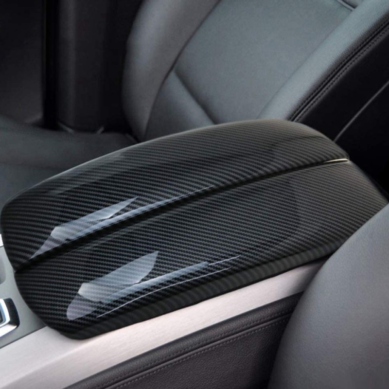 Carbon Fiber Car Storage Box Panel Cover Armrest Box Panel for -BMW X5 X6 E70 E71 Center Console Decoration Stickers