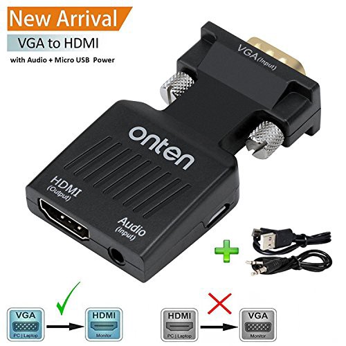 VGA to HDMI,1080P VGA Male to HDMI 