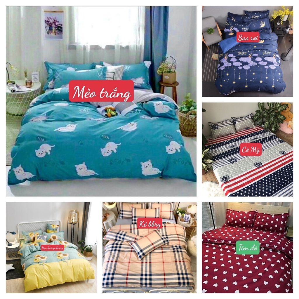 Ga Gối Trải Giường, M2 M4 M5 M6, vải Coton Poly mềm mịn