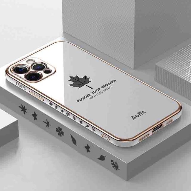 Ốp điện thoại họa tiết lá phong cho OPPO A16 A54 A15 A15S Reno 6 5G Reno5 A53 A3S A5S A5 A9 A7 A12 A52 A92