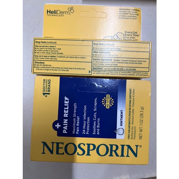 Kem Mỡ Kháng sinh Hỗ Trợ Vết Thương bỏng Neosporin Original Ointment 28.3g