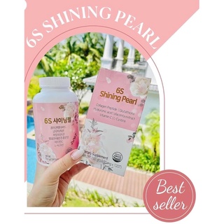 Kẹo Ngậm Trắng Da - Hủy Nám 6S Shining Pearl Chuẩn Nội Địa Hàn Quốc!! Vị Đào Cực Thơm Ngon!!.