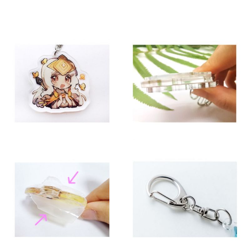 Móc khóa Sky: Children Of The Light chất liệu Acrylic + thép không gỉ