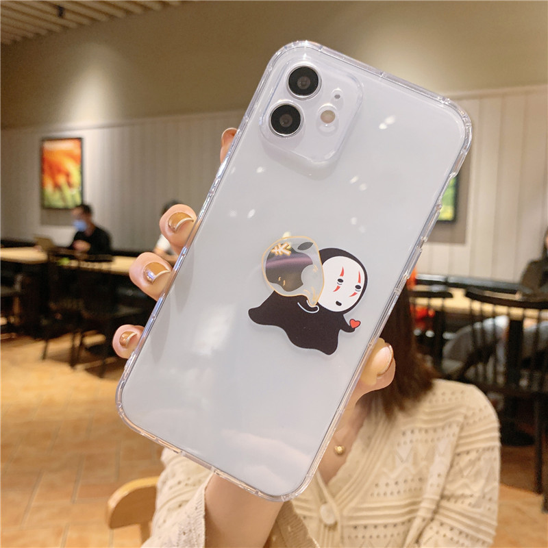 Ốp Điện Thoại In Hình Vô Diện Miyazaki Cho Iphone 12 I11 Pro Max Se2 Xr