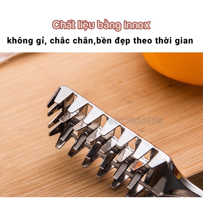 Dụng Cụ Lóc Vảy Cá Inox – Cây Đánh Da Cá/Cạo Vẩy Bằng Thép Không Gỉ Siêu Bền
