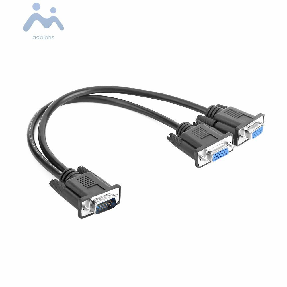 Cáp Chuyển Đổi 15 Pin Vga Male Sang 2 Female Y Cho Pc Tv