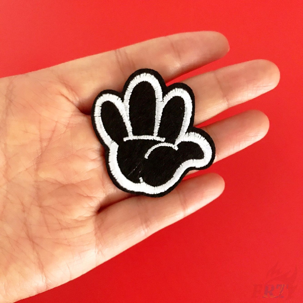 ☸ Sticker Ủi Thêu Hình Thỏ Đeo Kính ☸ 1 Sticker Ủi Thêu Hình Bàn Tay