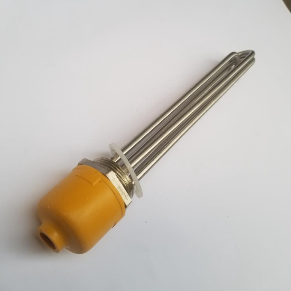 Điện trở nhiệt, Điện trở đun dầu, Điện trở đun nước cục ren inox 304 phi 48 6kw ( Ø48 ) chiều dài 30cm công suất 15KW
