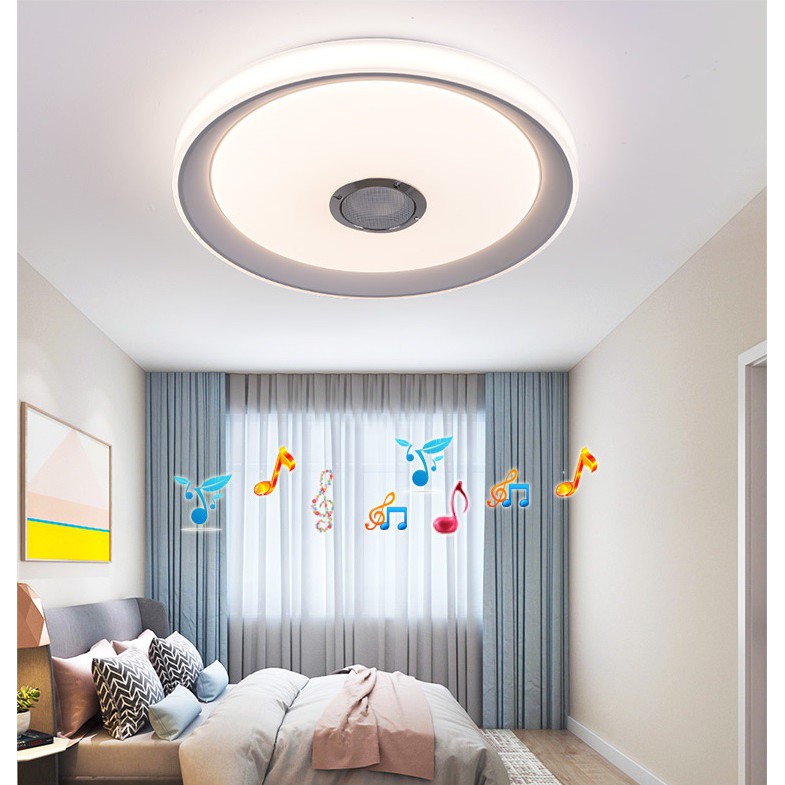Đèn Ốp Trần 120 LED RGB Tích Hợp Loa Bluetooth Nghe Nhạc Không Dây Kết Nối Điện Thoại Qua APP Cao Cấp