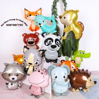 Bóng Bay Hình Các Con Vật Khủng Long,Voi,Gấu Trúc,Hổ,Bóng tráng nhôm Trang Trí Sinh Nhật TT45