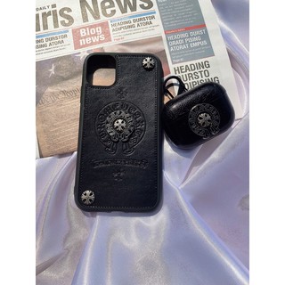 Ốp lưng iphone - ốp iphone heart chrome da cao cấp