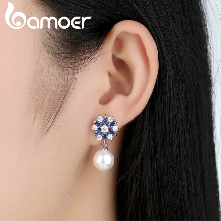 Bông tai Bamoer JIE060 2 phong cách thời trang cho nữ