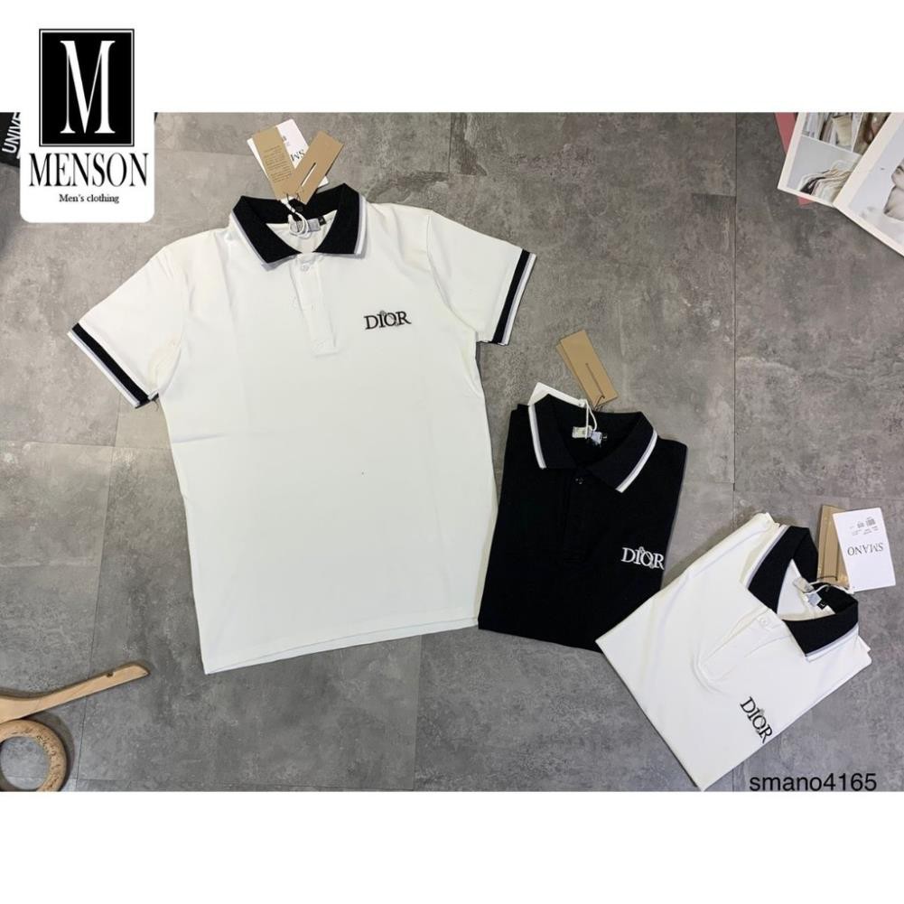 ⭐️SIÊU PHẨM⭐️Áo Polo Nam Mùa Hè Chất Mát In Chữ Hàng Hiệu Cao Cấp - Áo thun nam cotton ngắn tay MENSON M6082