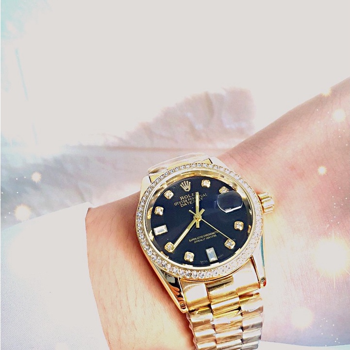 Đồng hồ Rolex nam dây đúc đặc cao cấp 2 màu đen trắng [ BH 12 THÁNG 1 ĐỔI 1 MIỄN PHÍ ] | BigBuy360 - bigbuy360.vn