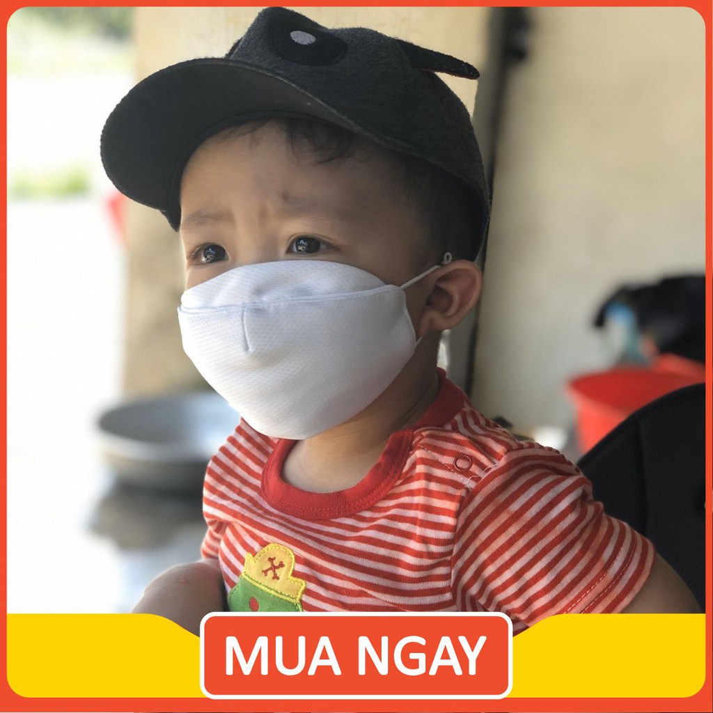 Khẩu Trang  Cho Bé Vải Kháng Khuẩn Protech Mask Chính Hiệu Cao Cấp Dùng Tốt Hơn KT Y Tế AC02-04-BB HaiLuomShop