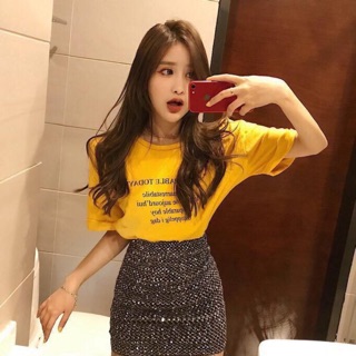 chân váy sequin nhũ lấp lánh