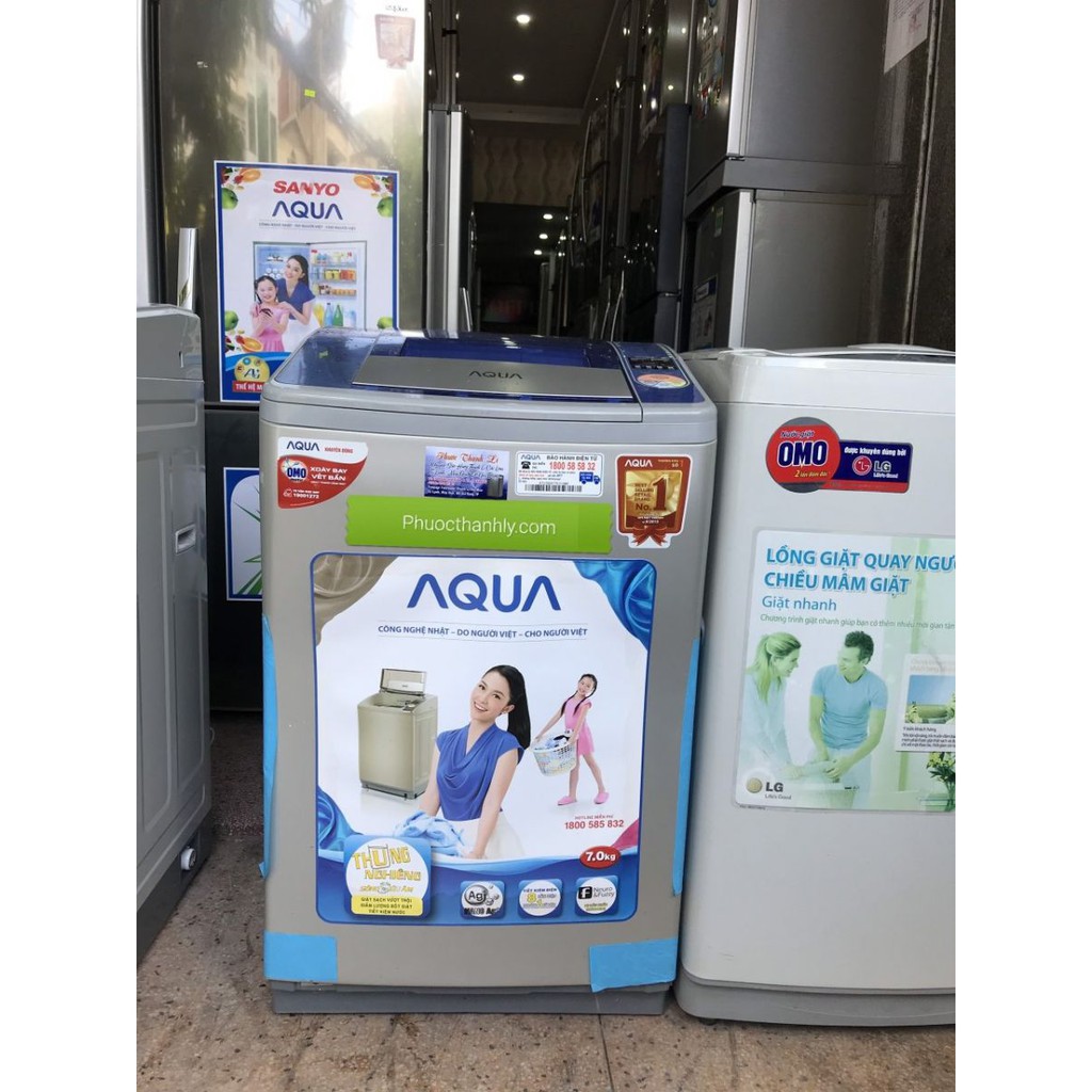 Máy giặt Aqua lồng nghiêng 7.5kg đời mới nhất tại Tp Hcm