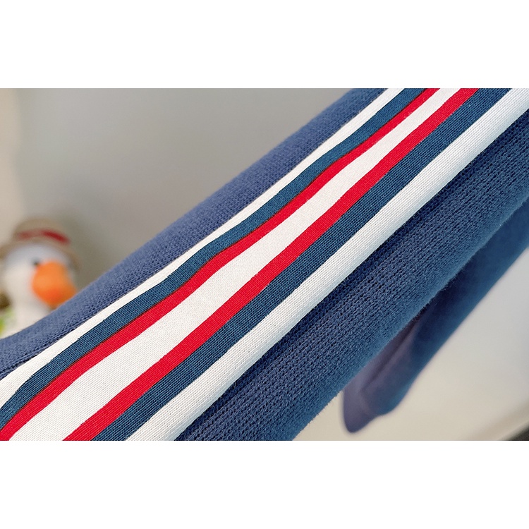 Bộ Áo Khoác Tay Dài Có Khóa Kéo In Chữ + Quần Dài Thể Thao Phong Cách Hàn Quốc Kiểu Mới Cho Bé Trai Gái 80-120cm