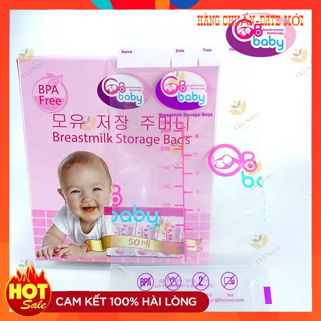 Hộp 50 túi trữ sữa GB Baby Hàn Quốc
