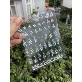 Sticker dán móng lửa hót
