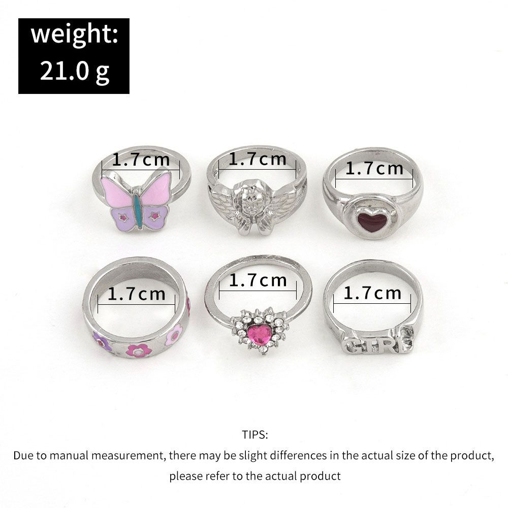 Set 6 nhẫn MIHAN1 thời trang cho nữ