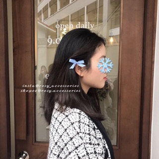 ROSY - KẸP TÓC NƠ CARO (ẢNH THẬT SHOP CHỤP!!!!)