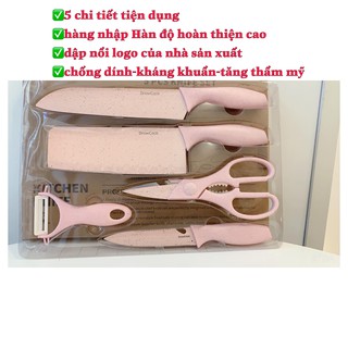 Bộ dao kéo làm bếp 5 chi tiết drown cock