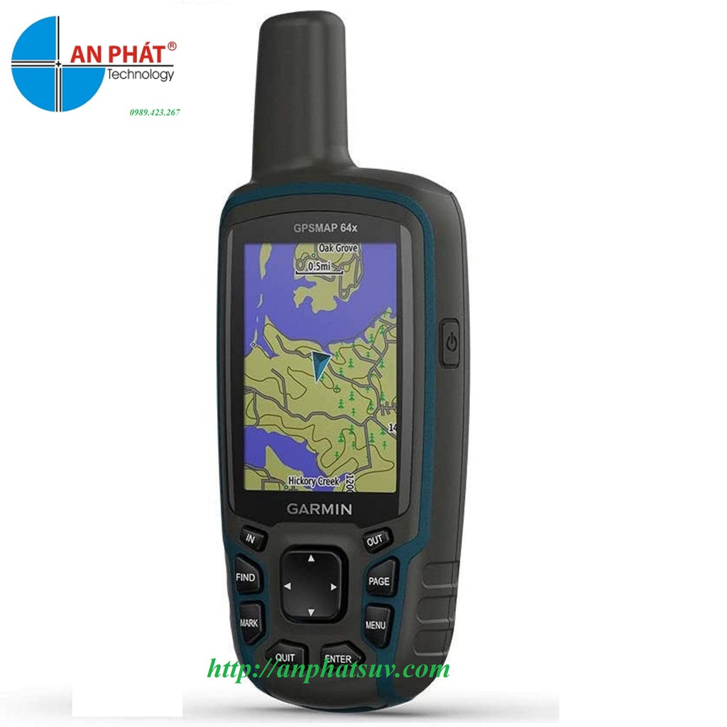 Máy định vị GPS Garmin Map 64X tiếng việt/Máy đo diện tích đất garmin Map64X tiếng việt