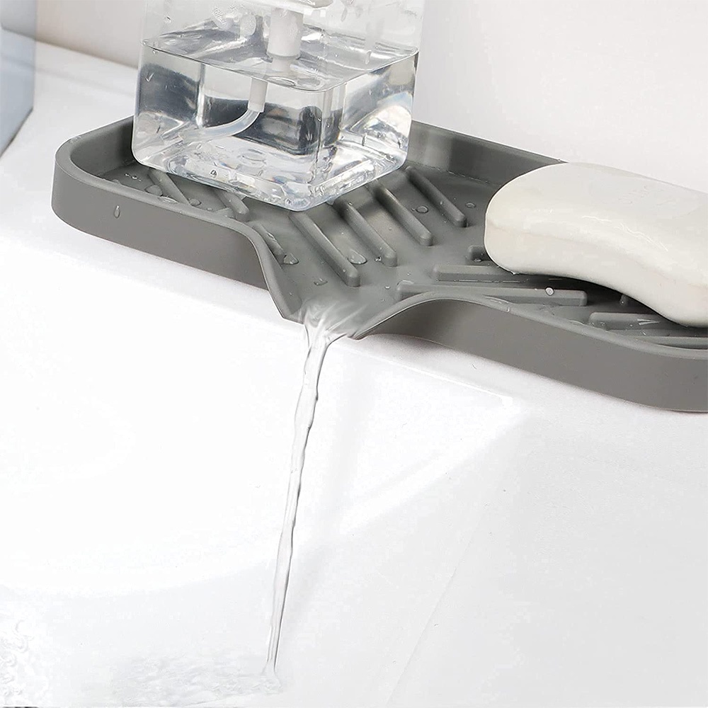 A-LIFE Khay Silicone Đựng Xà Phòng / Miếng Rửa Chén Tiện Dụng Cho Nhà Bếp