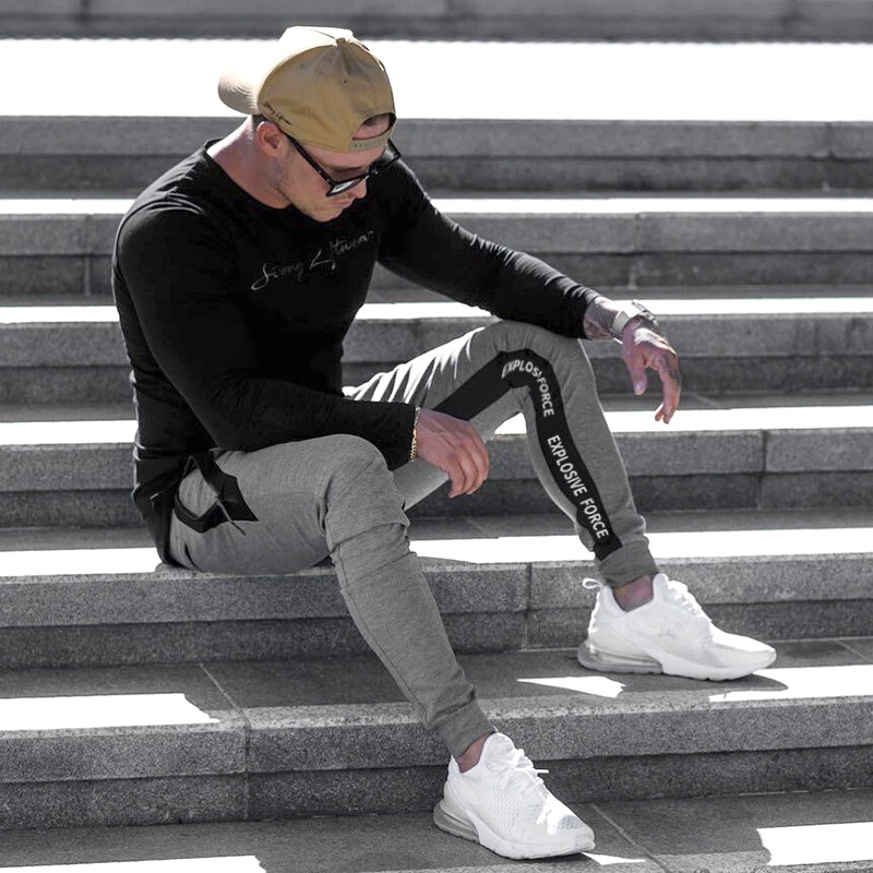 Quần Thể Thao Cotton Thoải Mái Ôm Dáng Cho Nam