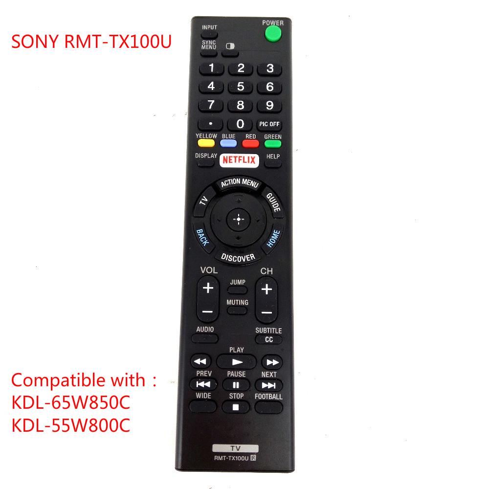 Điều Khiển Từ Xa Rmt-tx100u Cho Tv Sony 4k Smart Tv Rrmote Rmttx100u / Kdl-65w850c Kdl-55w800c Fernbedieunung