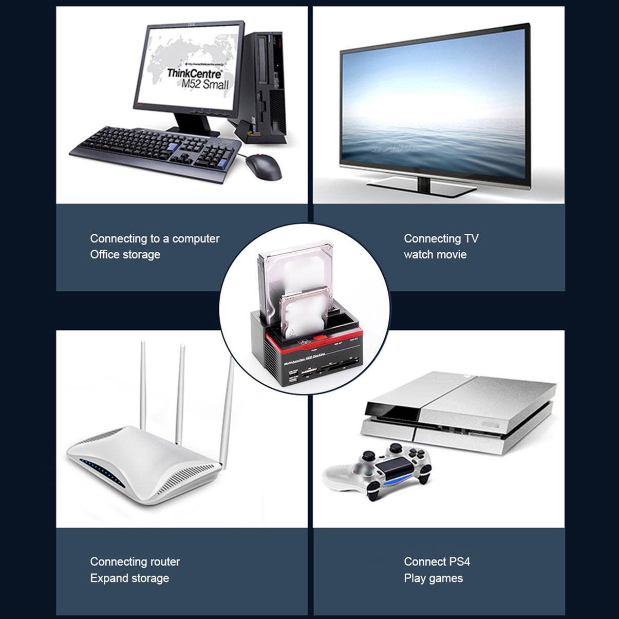 Đế Sạc Ổ Cứng Di Động Tiện Lợi | BigBuy360 - bigbuy360.vn