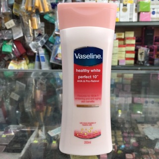 Sữa dưỡng thể trắng da Vaseline Healthy White Perfect 10 200ml