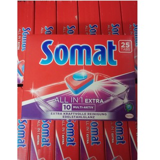 Combo 2 hộp Viên Rửa Bát Somat 25 viên ( hàng nhập khẩu )