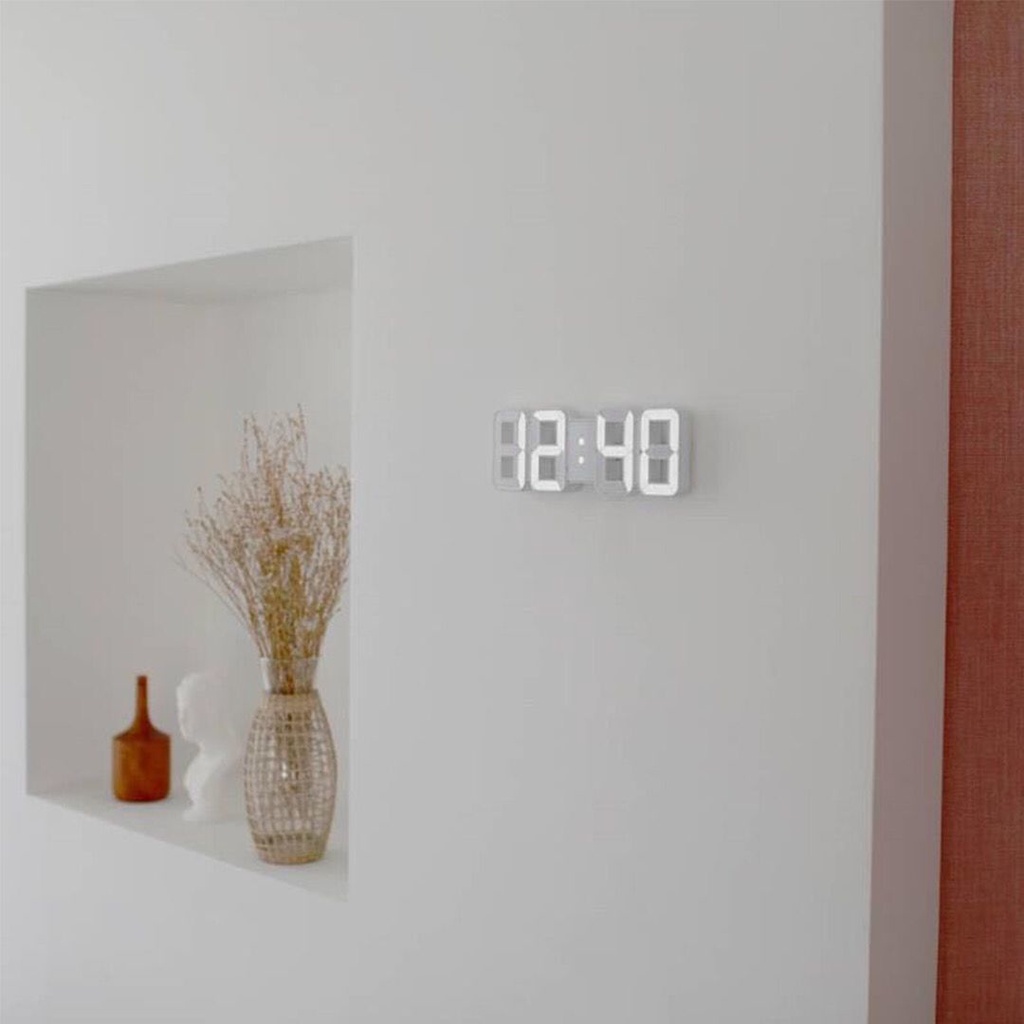 đồng hồ treo tườngĐồng hồ để bàn sáng tạo của Hàn Quốc dạ quang kỹ thuật số led phong cách đơn giản 3 nhóm báo thức điệ
