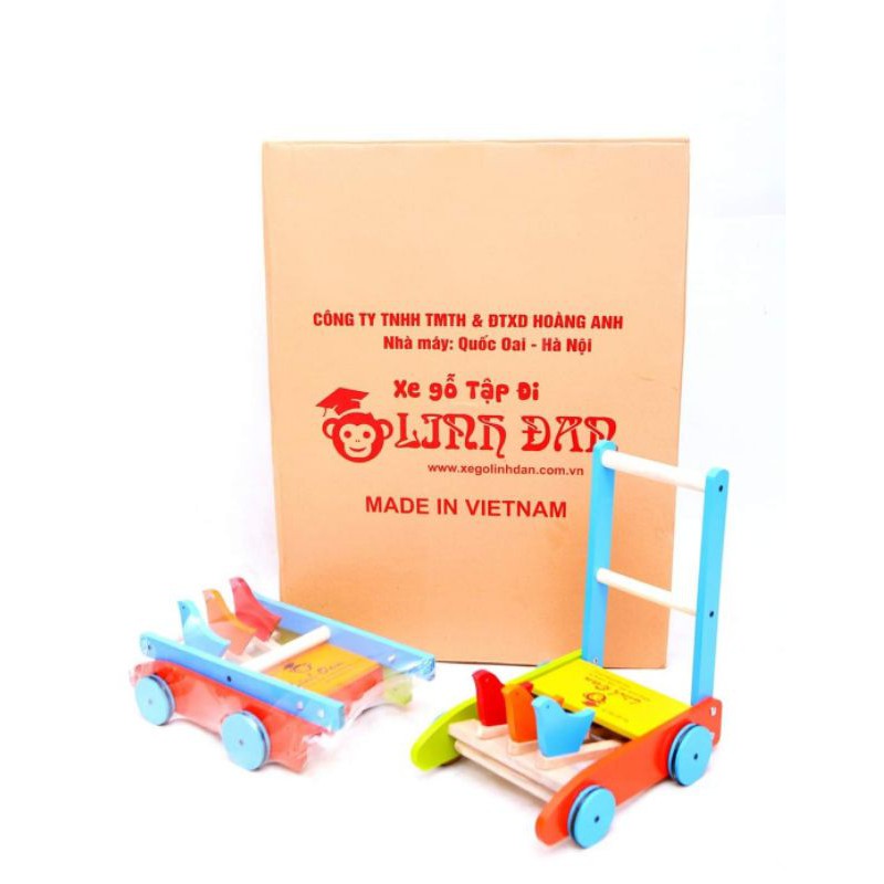 XE GỖ TẬP ĐI CHO BÉ