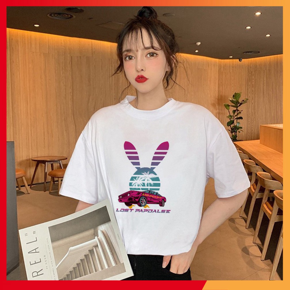 Áo Thun Tay Lỡ In Nhiệt Lost Papdalse form Unisex nam nữ phong cách Ulzzang - ATIN65 HaHo Fashion Áo Quần Giá Rẻ Bền Đẹp | BigBuy360 - bigbuy360.vn